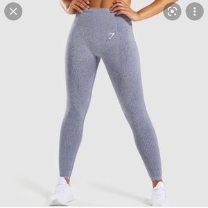 Gymshark VITAL SEAMLESS LEGGINGS - blue marl steel
